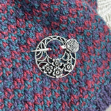 Viking Flower Shawl Pin