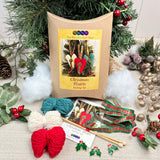 Christmas Hearts Knitting Kit (makes 3)