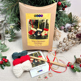 Mini Christmas Stockings Decoration Knitting Kit