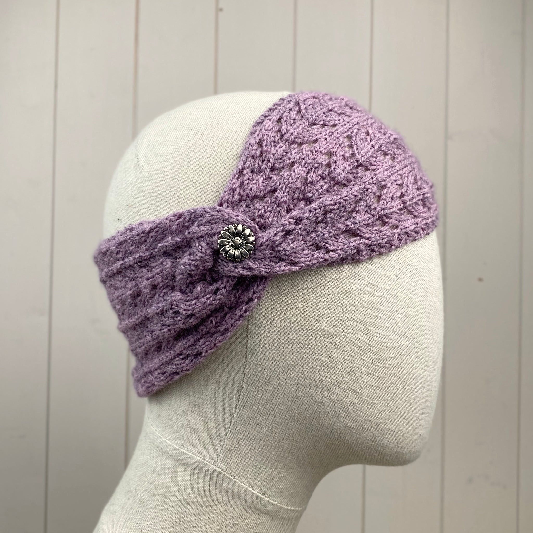 Lace Design Headband Knitting Kit